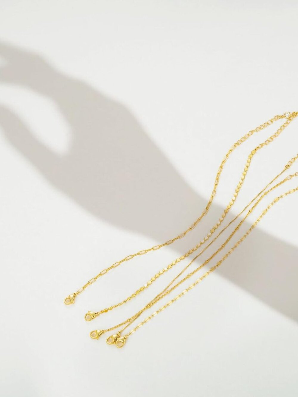 Gold Bracelets for Women Trendy, Dainty 14K Gold Plated Bracelet Stack Beaded Ch - Picture 6 of 9